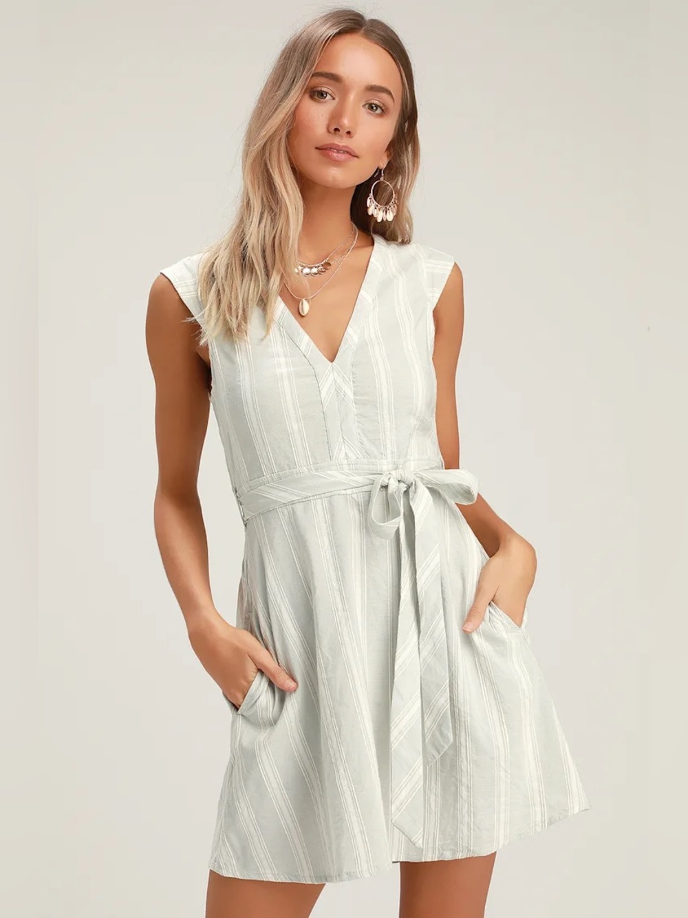 O'Neill Striped Mini Dress